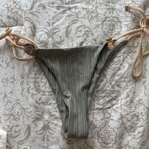 Striped Bikini Bottom with Tie Sides